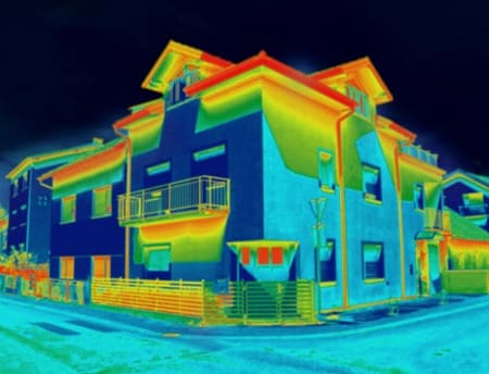 termografia dei ponti termici di un'abitazione